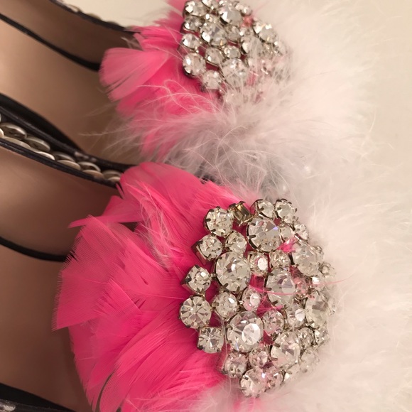 NICHOLAS KIRKWOOD BUTTON PRINTED FEATHER HEELS - Picture 3 of 8